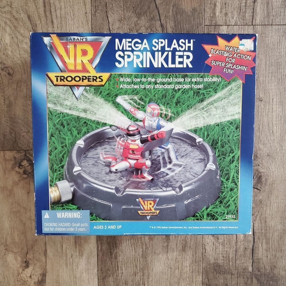VR Troopers Rare 1995 MEGA Splash Sprinklers New